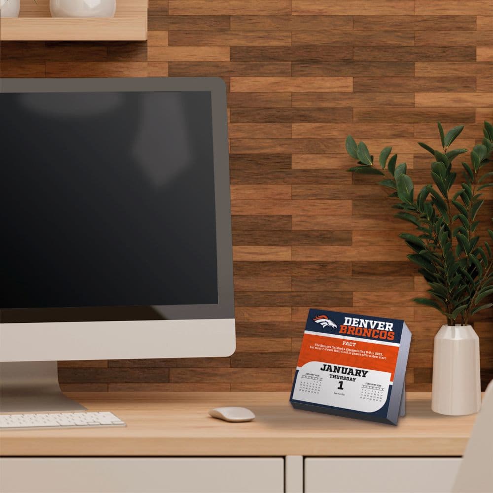 NFL Denver Broncos 2026 Desk Calendar Fifth Alternate Image