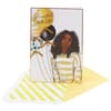 image Woman in Stripes Birthday Card 3D