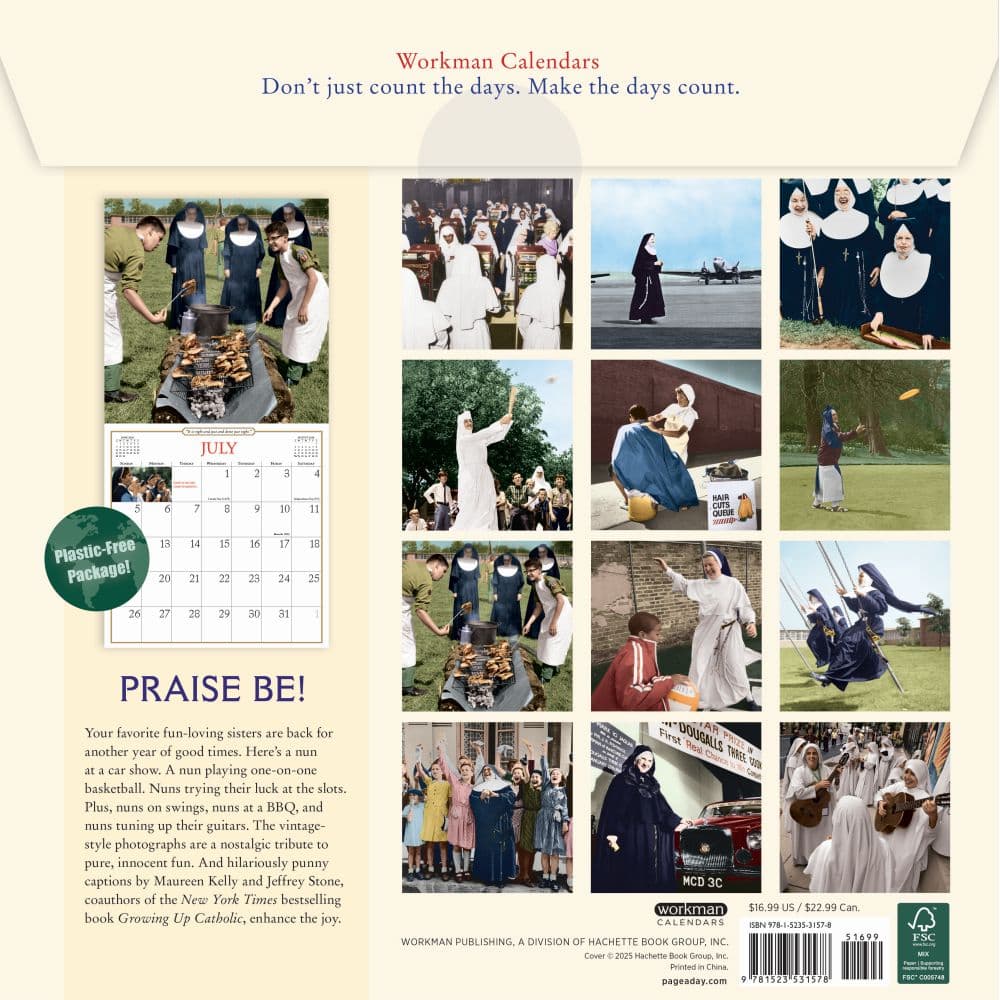 Nuns Having Fun 2026 Wall Calendar First Alternate Image