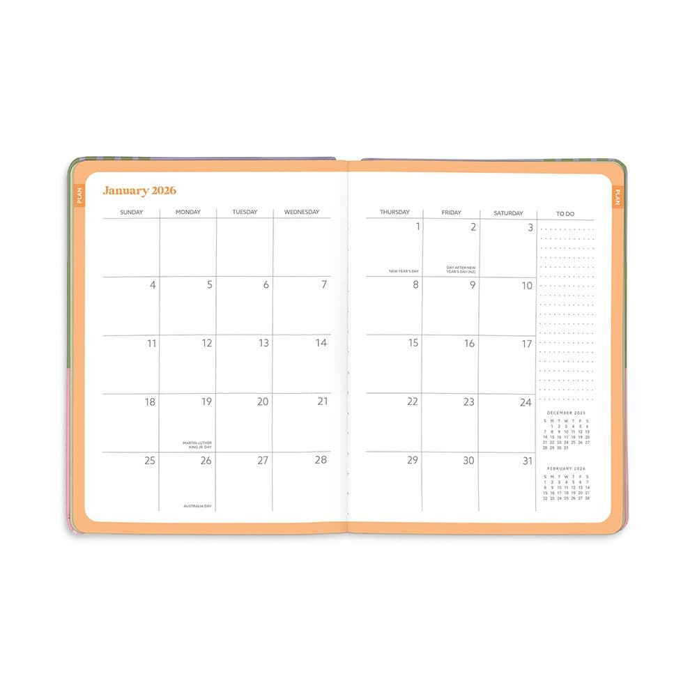 Color Block Good Day Monthly 2026 Planner Fourth Alternate Image