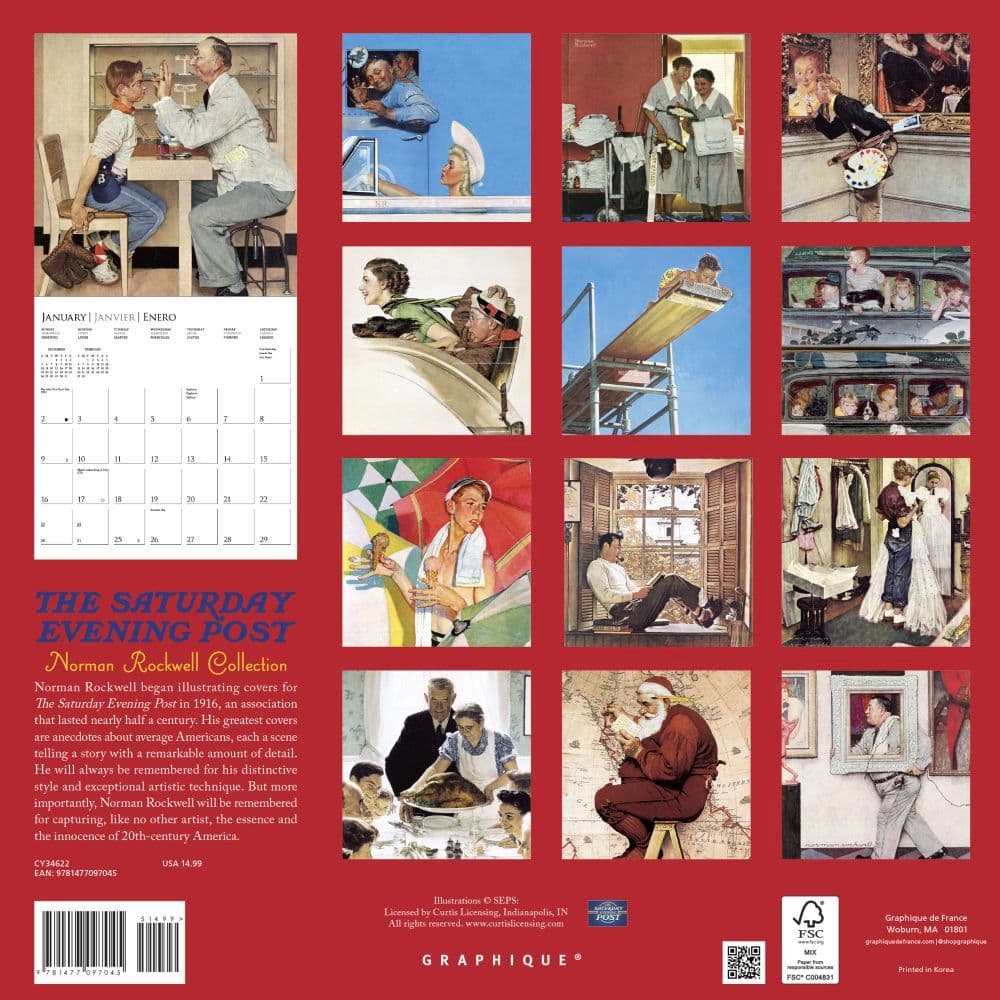 Rockwell 2022 Wall Calendar - Calendars.com