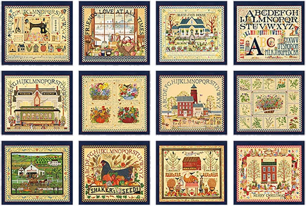 Sampler Stouffer 2025 Wall Calendar Interior Images