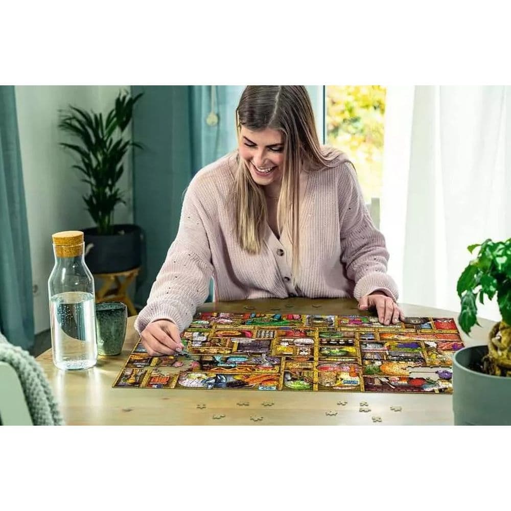 Kitchen Cupboard 1000 Piece Puzzle in play