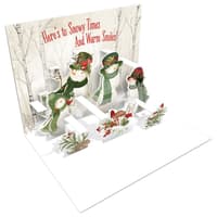 image Woodland Snowman Pop-Up Christmas Cards First Alternate Image