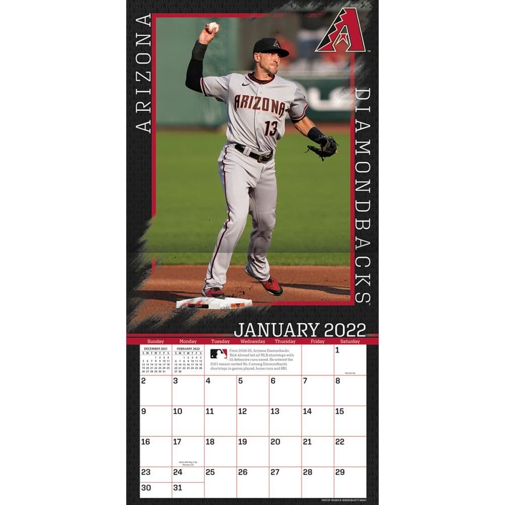 Mlb Arizona Diamondbacks 2022 Wall Calendar Calendars Com