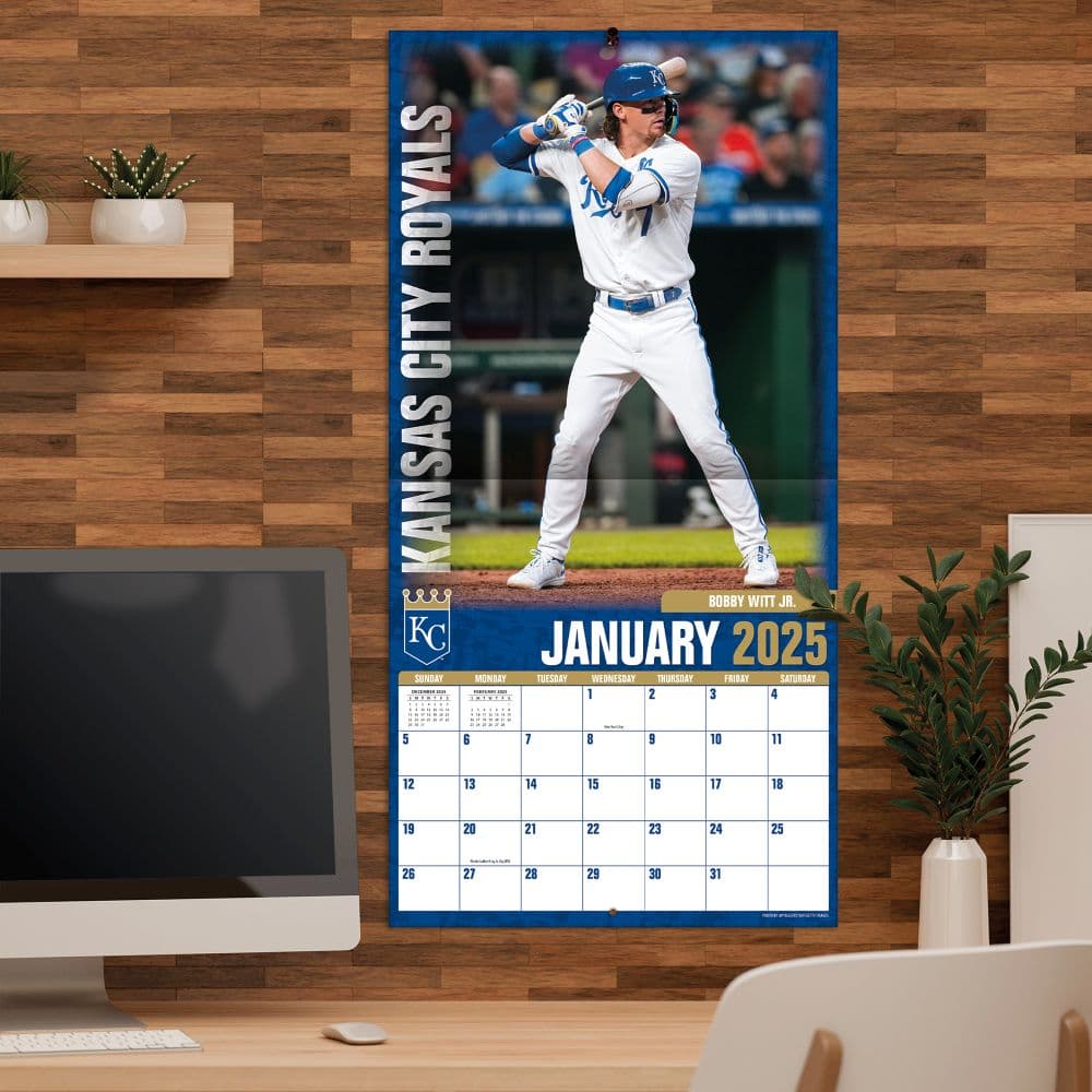 MLB Kansas City Royals 2025 Wall Calendar Fourth Alternate Image