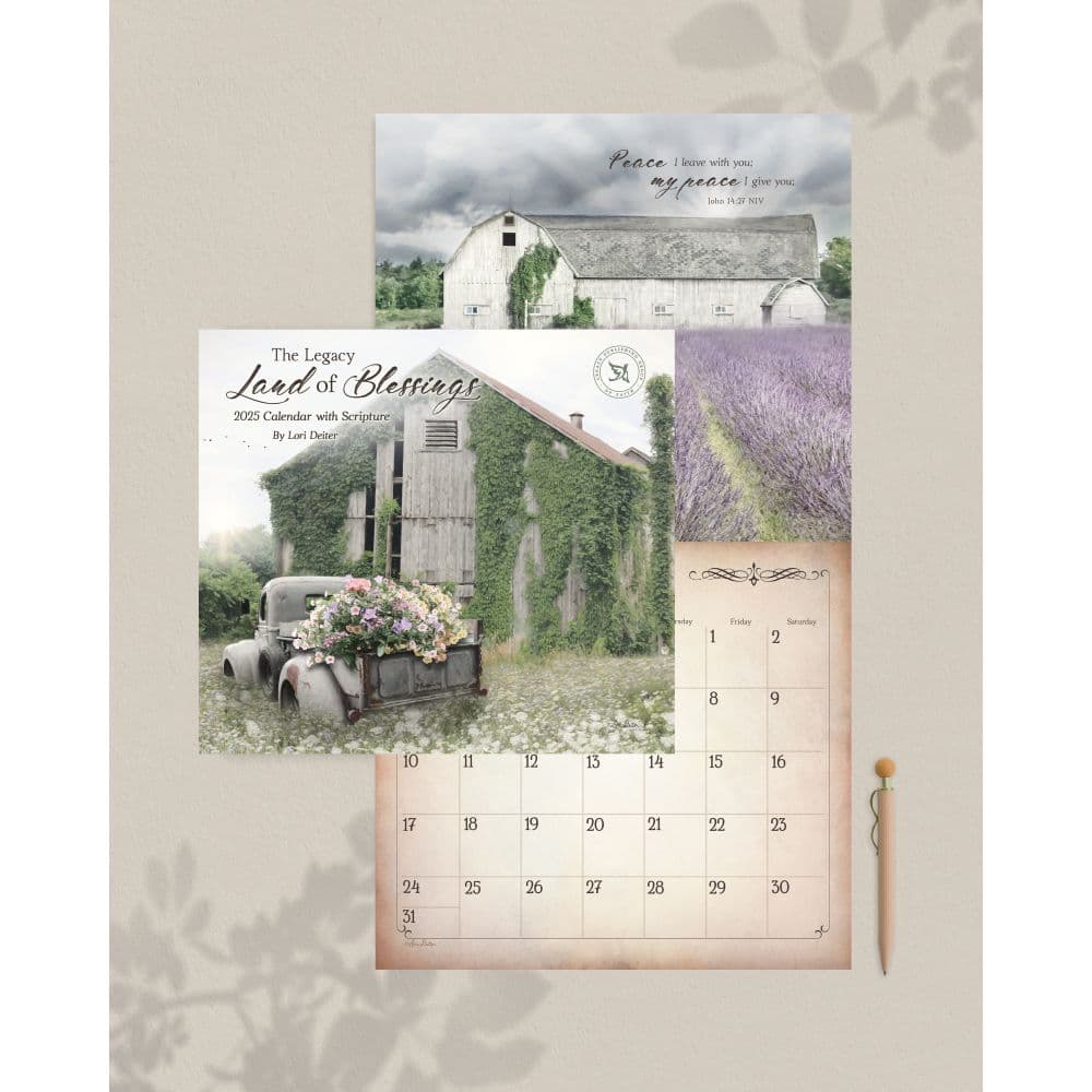 Land of Blessings 2025 Wall Calendar