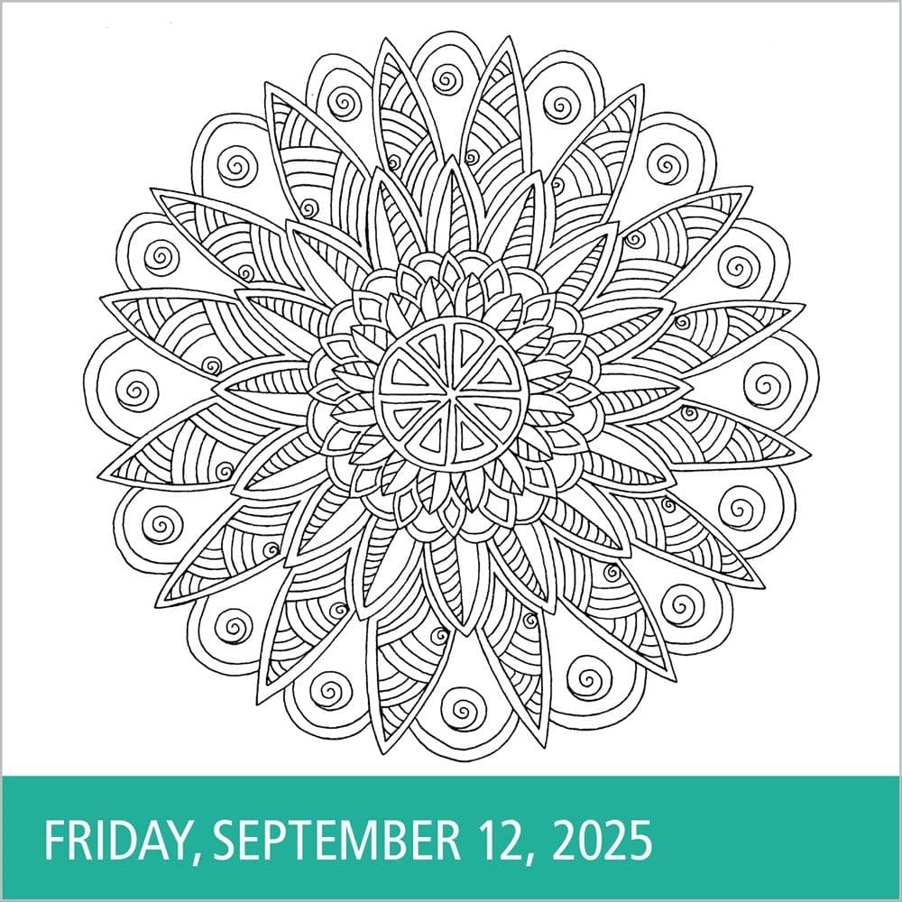 Calm Coloring 2025 Desk Calendar Third Alternate Image width=&quot;1000&quot; height=&quot;1000&quot;