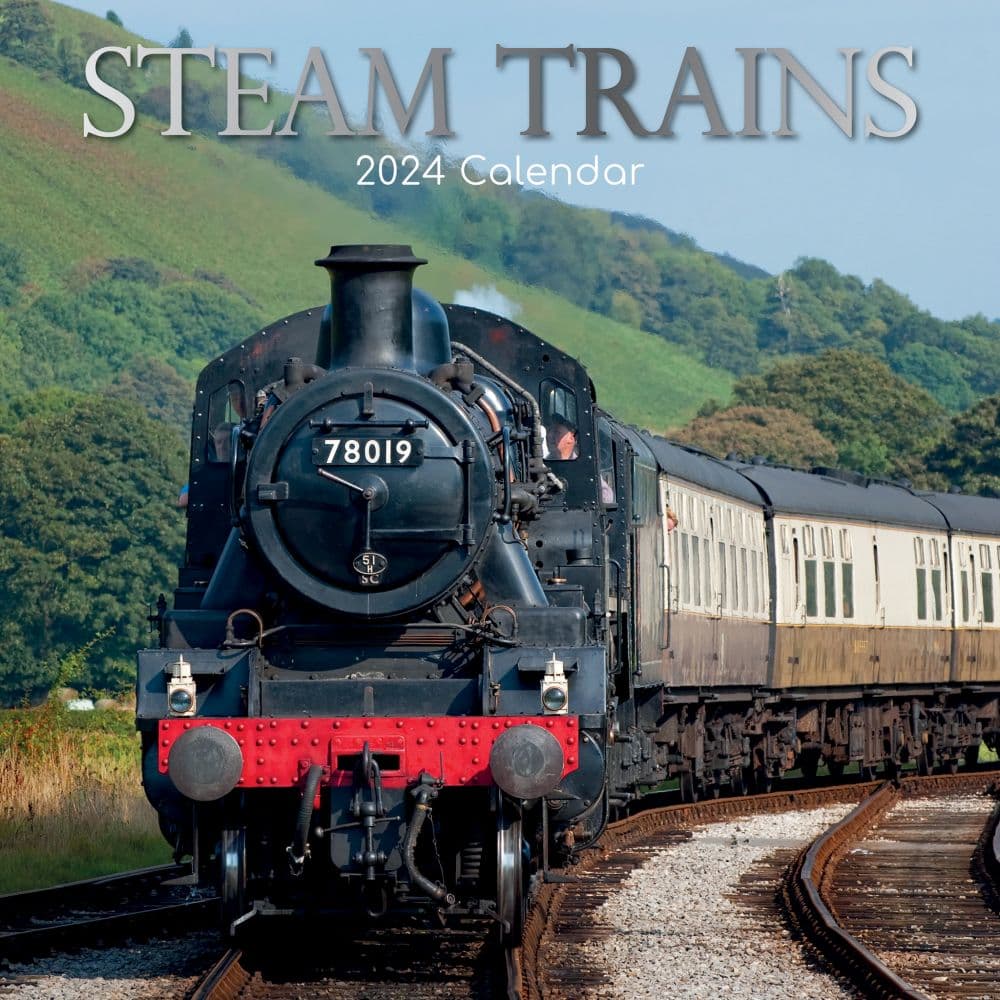 Steam Trains 2025 Wall Calendar