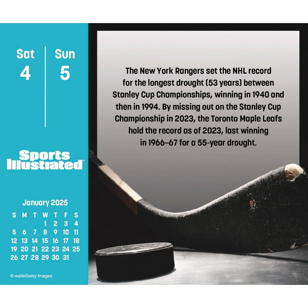 Sports Illustrated Sports 2025 Desk Calendar Fifth Alternate Image