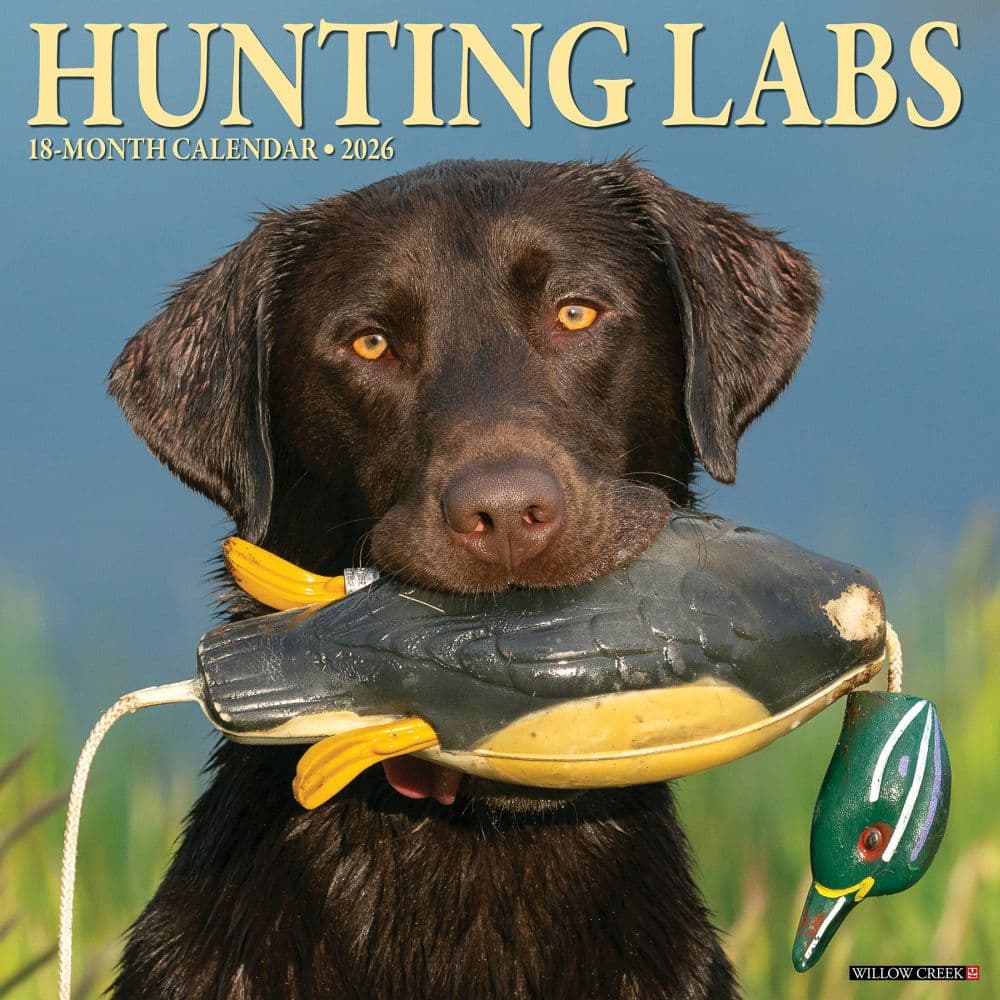 Lab Hunting 2026 Wall Calendar Main Image