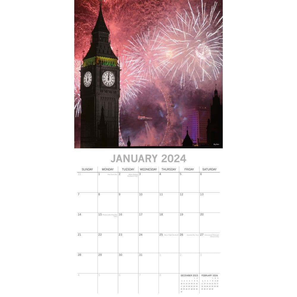 London Limelight 2024 Wall Calendar Second Alternate Image width=&quot;1000&quot; height=&quot;1000&quot;