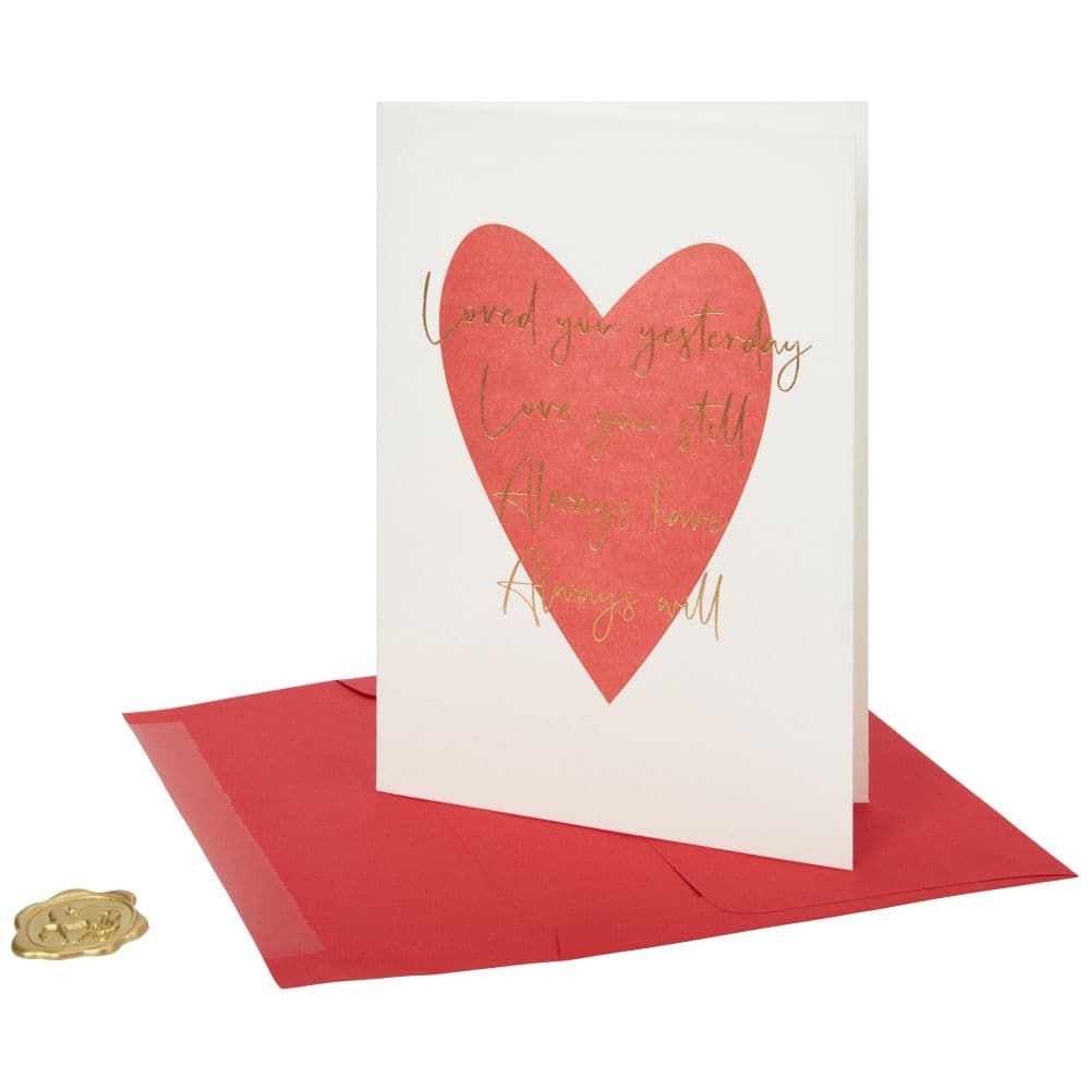 Love U Yesterday Love U Still Valentine&#39;s Day Card Sixth Alternate Image width=&quot;1000&quot; height=&quot;1000&quot;