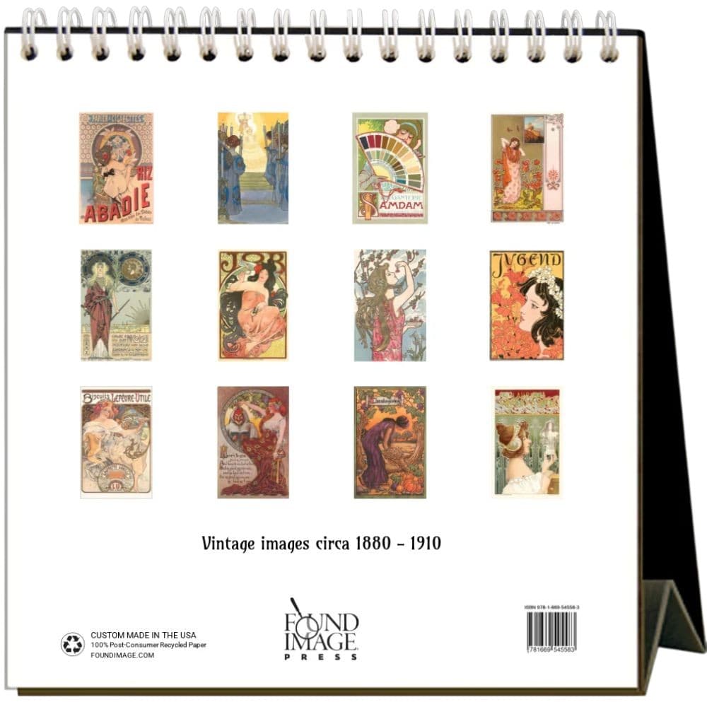 Art Nouveau 2026 Easel Desk Calendar First alternate Image