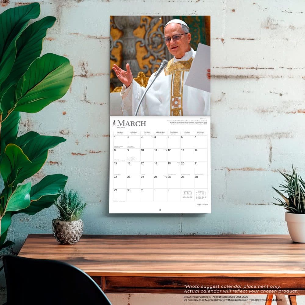 Pope Leo 2026 Wall Calendar Fourth Alternate Image
