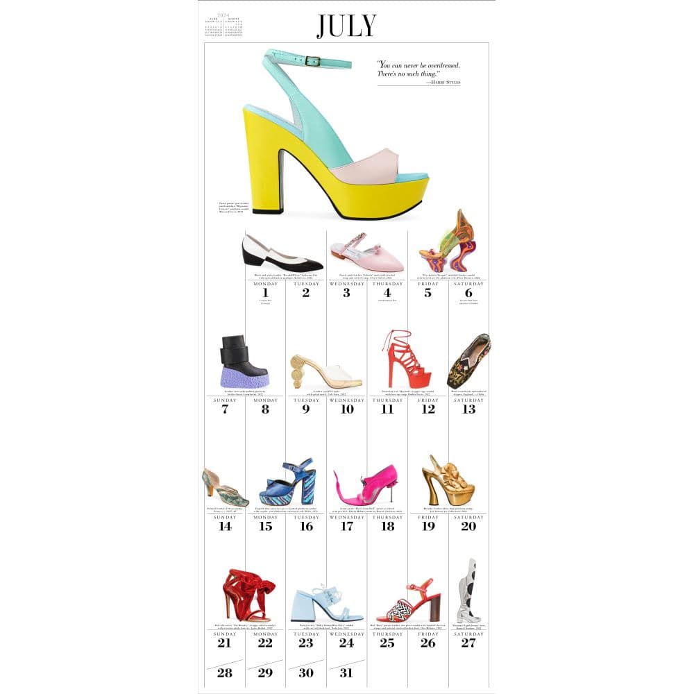 Shoes 365 2024 Wall Calendar