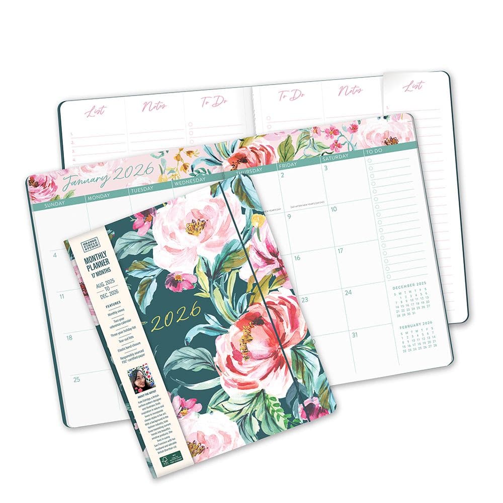 Bella Flora Monthly 2026 Planner Sixth Alternate Image