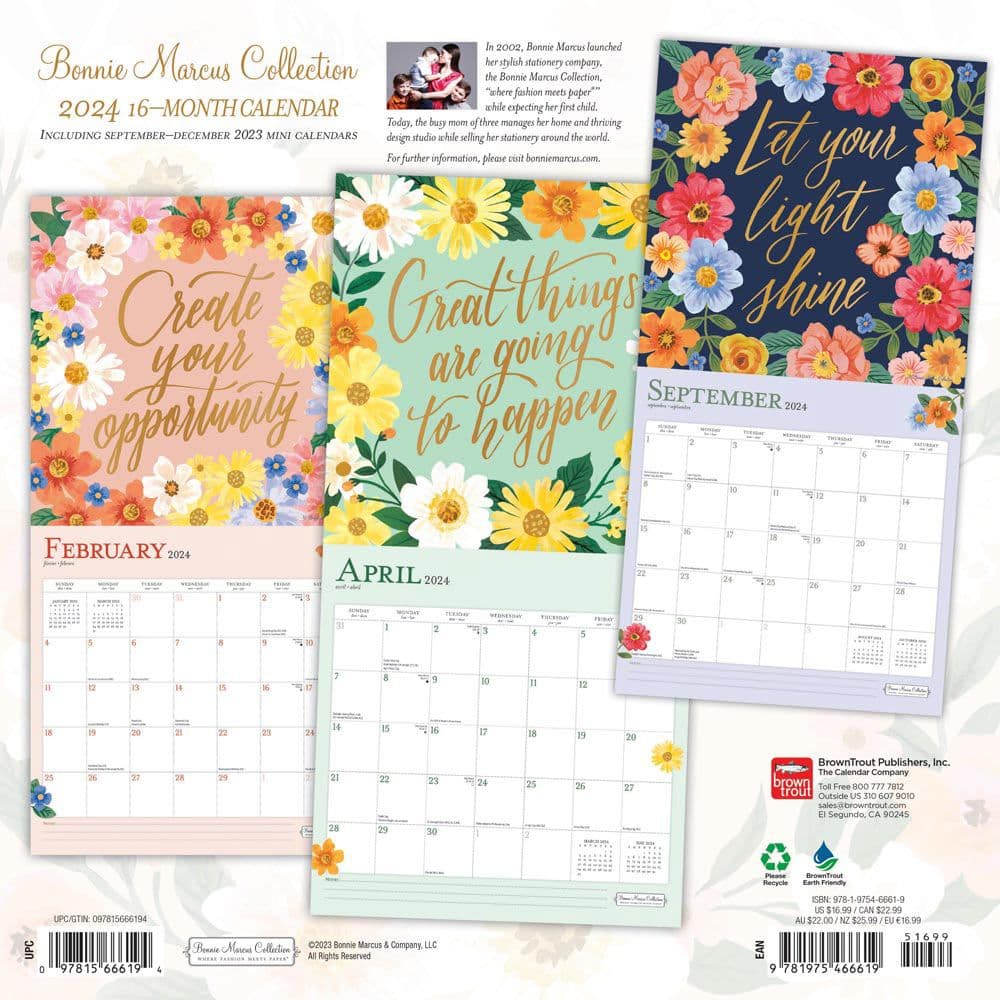 Live Your Happiest Life Bonnie Marcus 2024 Wall Calendar First Alternate Image width=&quot;1000&quot; height=&quot;1000&quot;