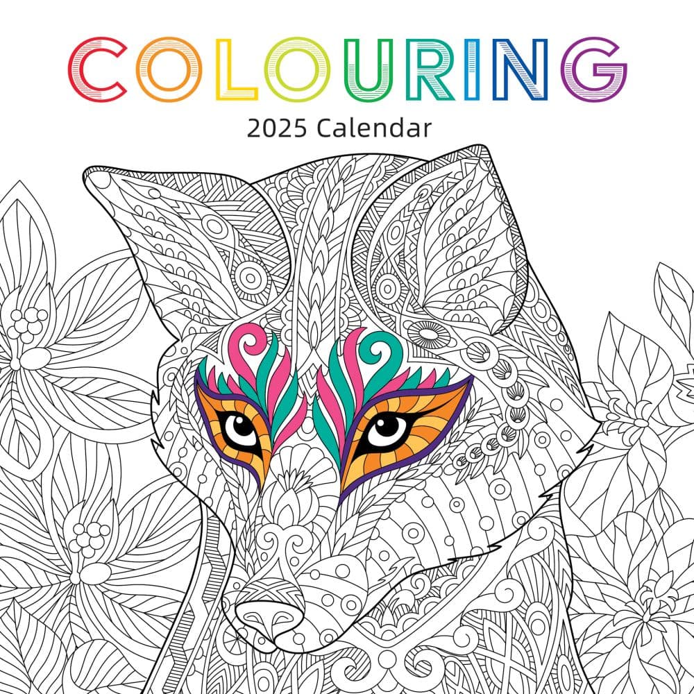 Colouring 2025 Wall Calendar