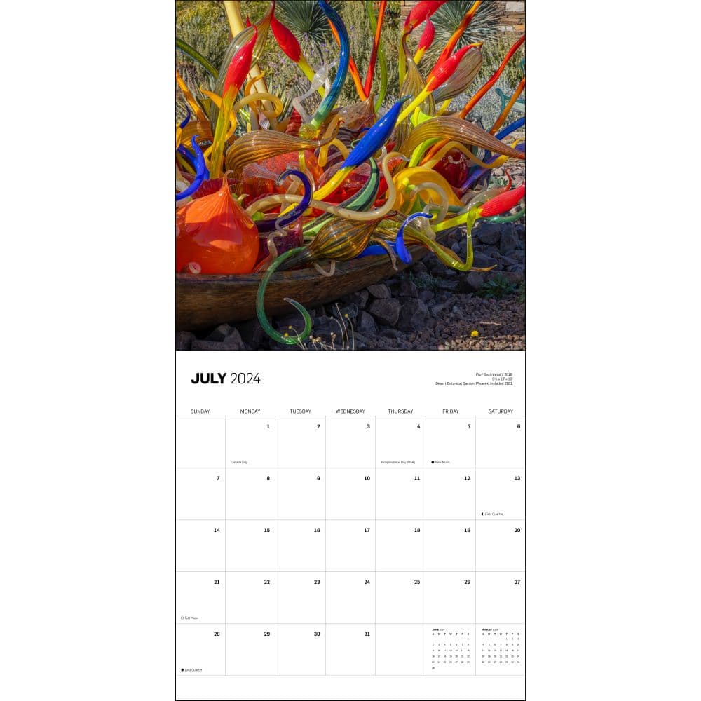 Chihuly 2024 Wall Calendar interior 2