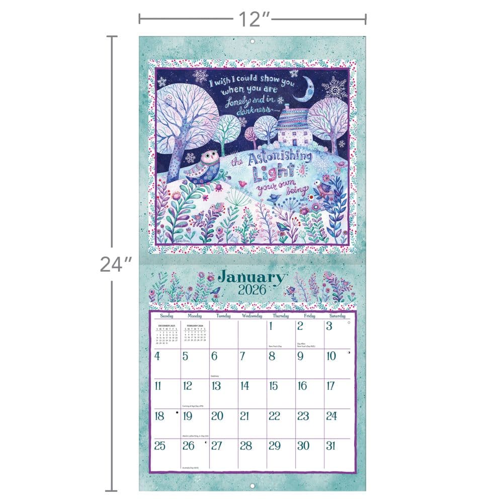 Simply Grateful 2026 Wall Calendar_ALT4