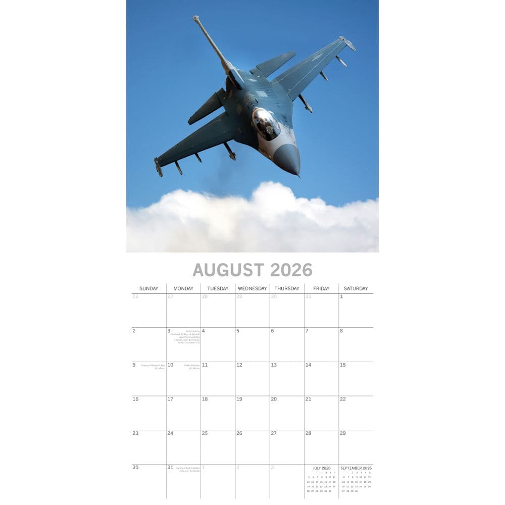 Warbirds 2026 Wall Calendar Third Alternate Image
