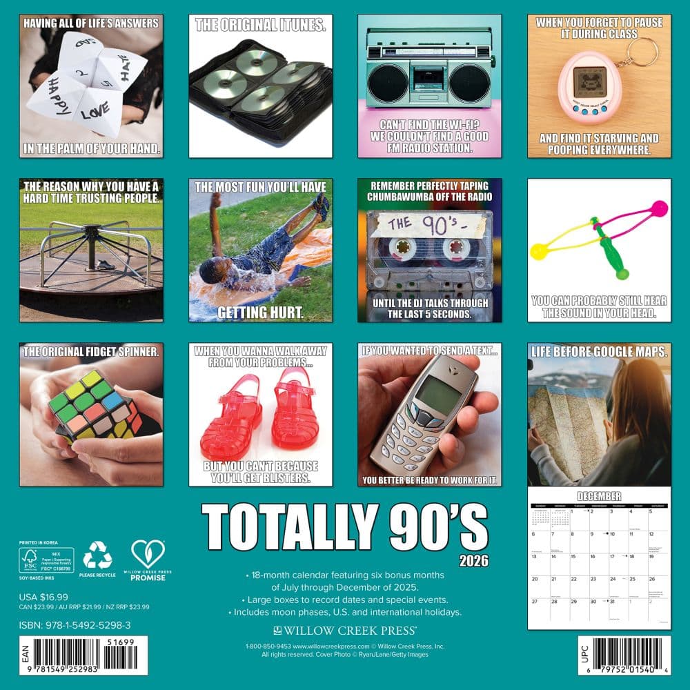 Totally 90s 2026 Wall Calendar First Alternate Image