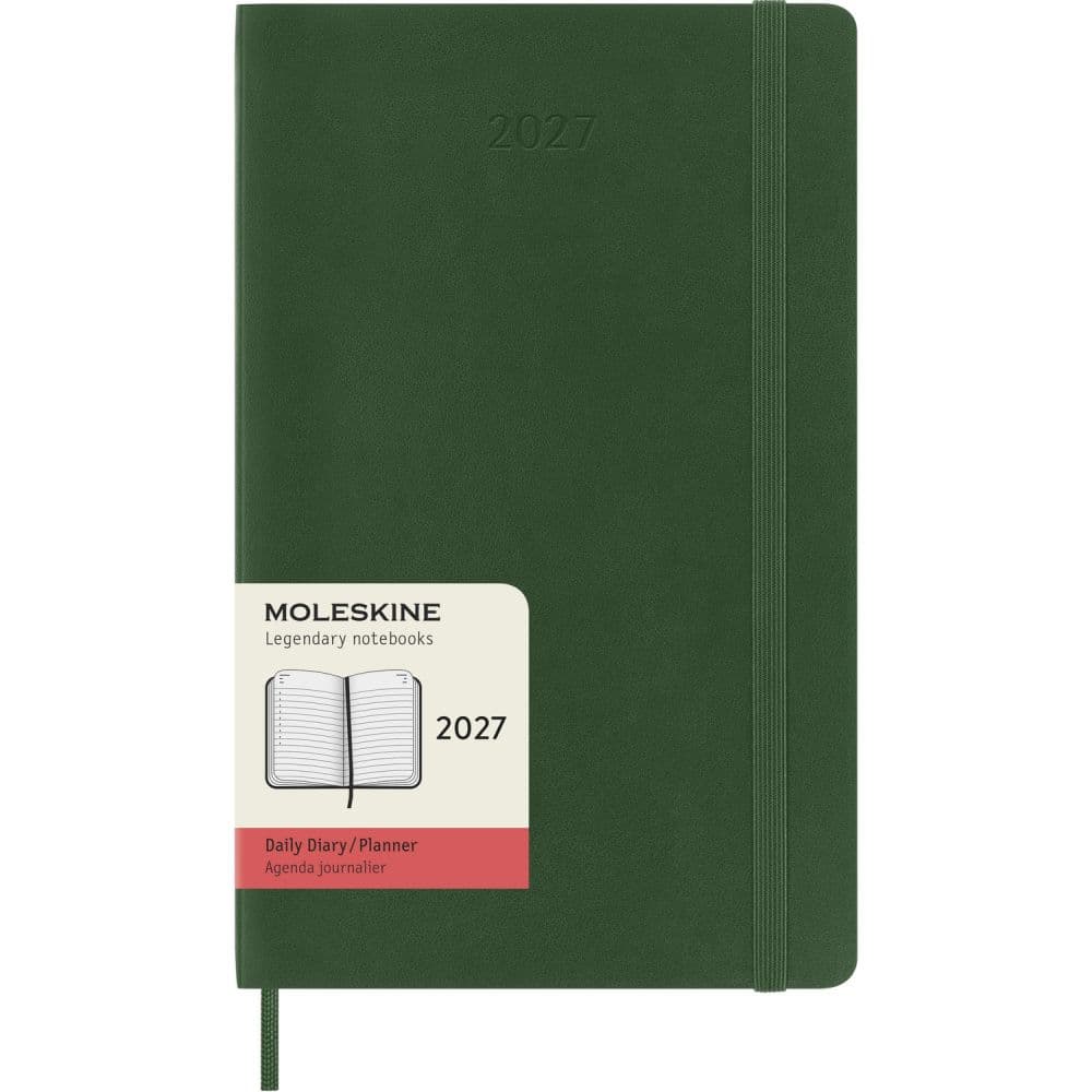 image Moleskine Myrtle Green Soft Cover Large 2027 Daily Planner Main Product Image