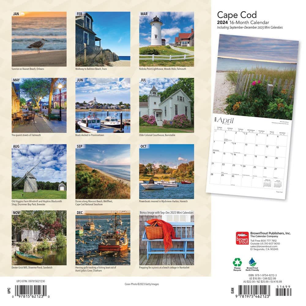 Cape Cod 2024 Wall Calendar - Calendars.com
