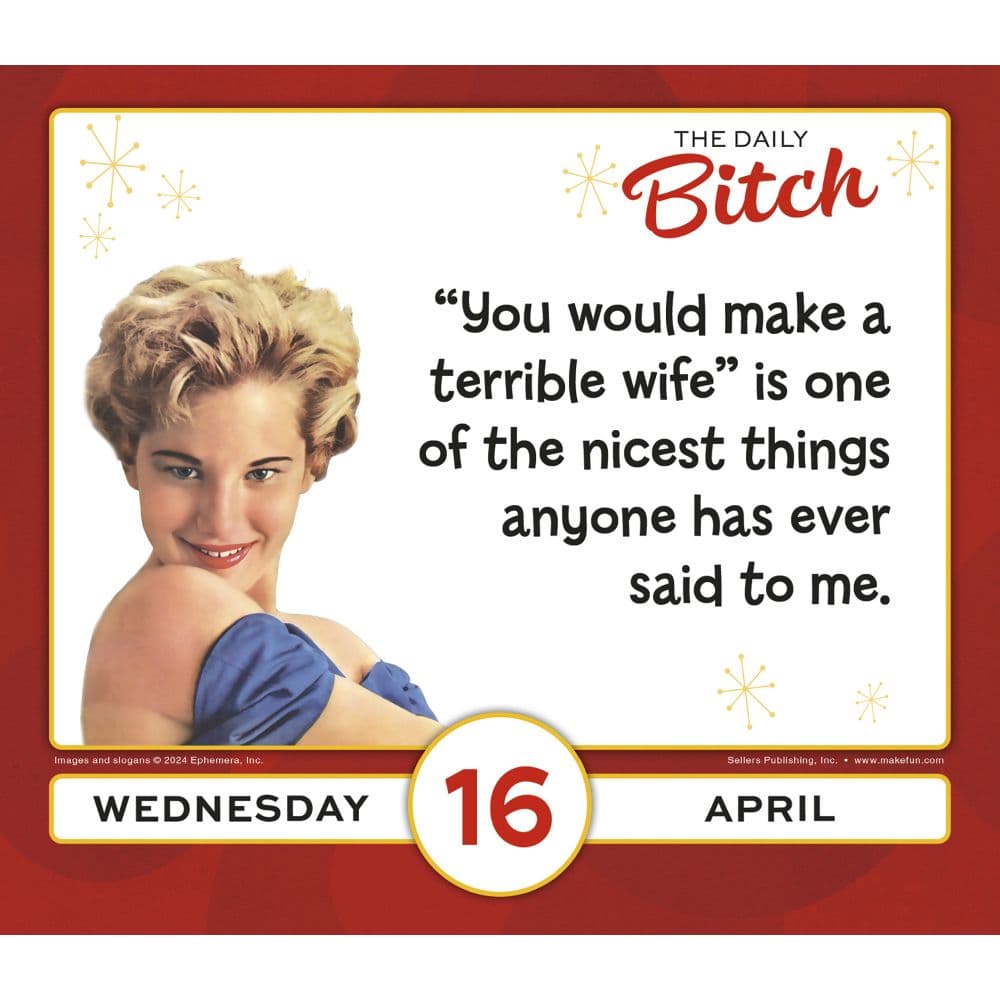 The Daily Bitch 2025 Desk Calendar Second Alternate Image width=&quot;1000&quot; height=&quot;1000&quot;