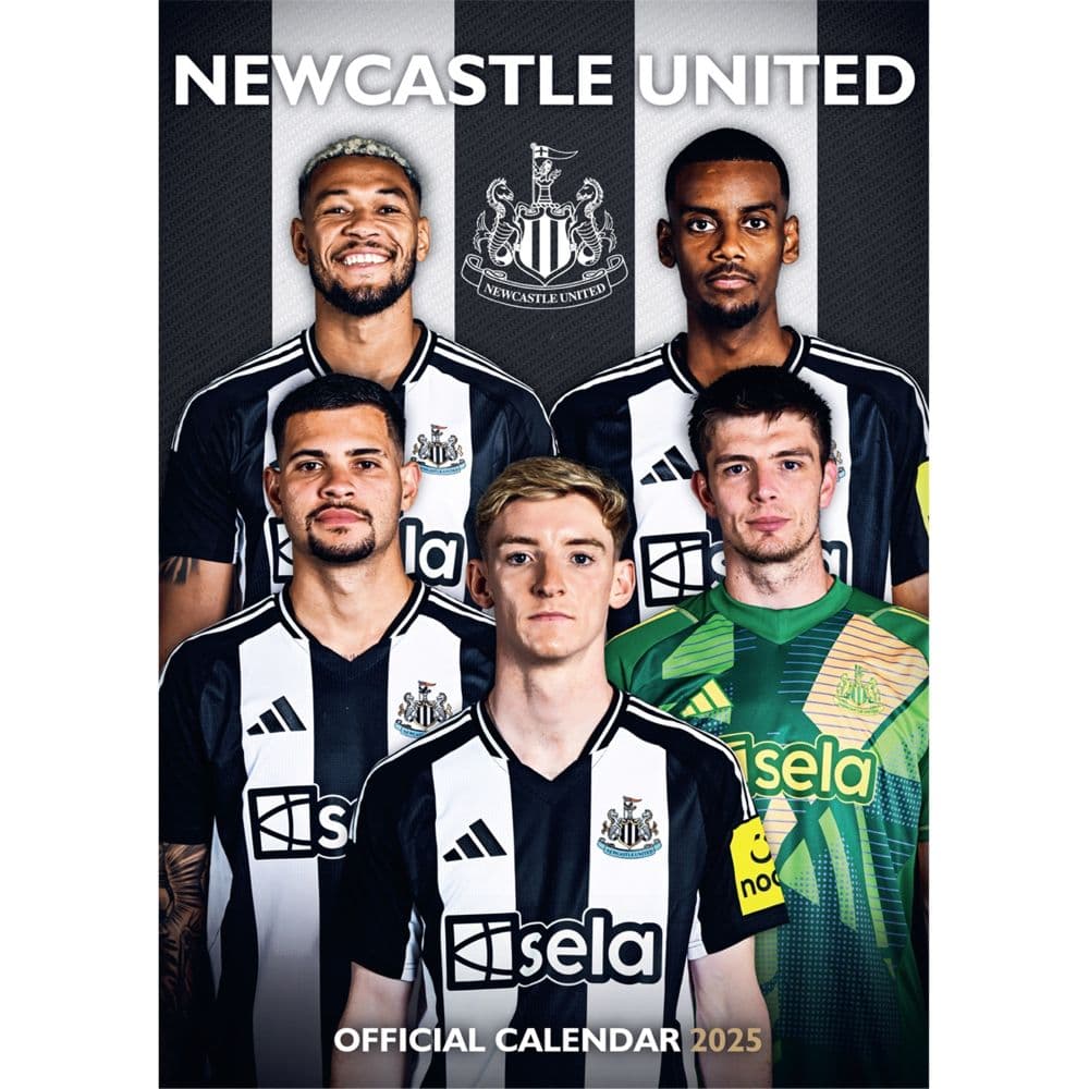 Newcastle United FC Poster 2025 Wall Calendar Main Product Image