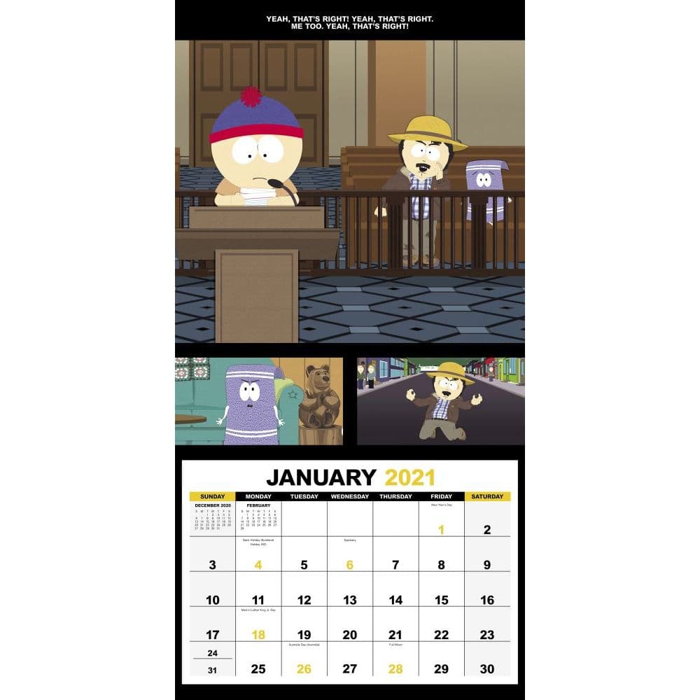 South Park Wall Calendar