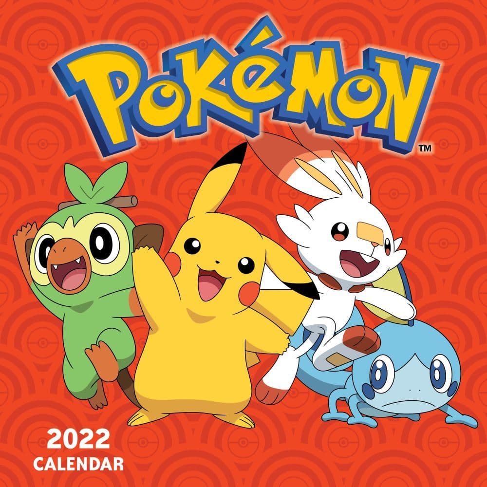 Calendrier Pokemon 2023 Pokemon 2022 Wall Calendar - Calendars.com