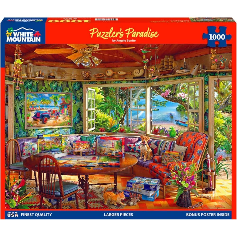 Puzzler's Paradise 1000 Piece Puzzle by Angelo Bonito Main Product Image