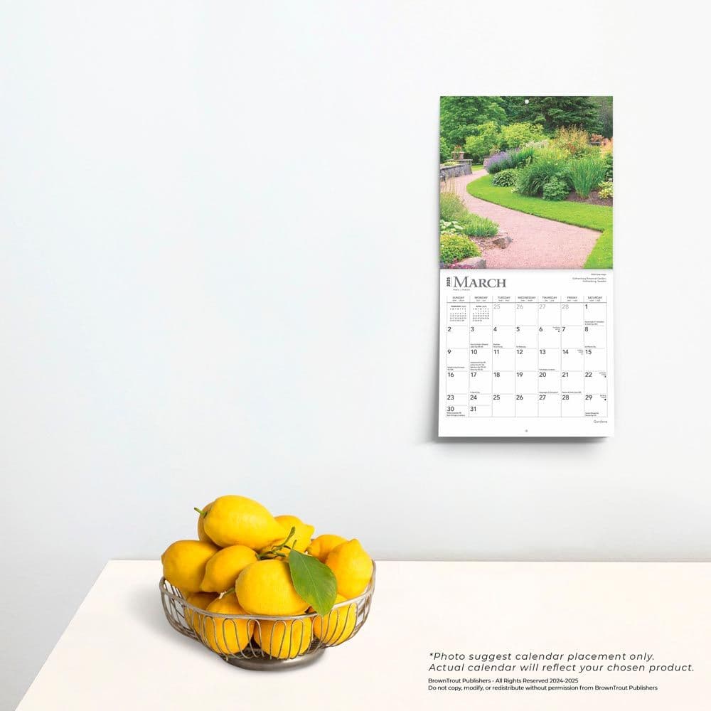 Gardens 2025 Mini Wall Calendar Fourth Alternate Image