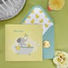 image Elephant in Bath Tub Baby Congratulation Card Alt6