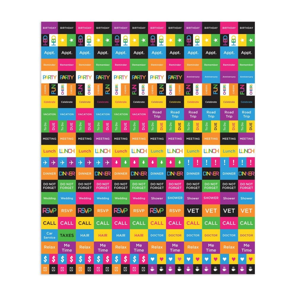 Big And Bright Grid 2024 Wall Calendar Sixth Alternate Image width="1000" height="1000"