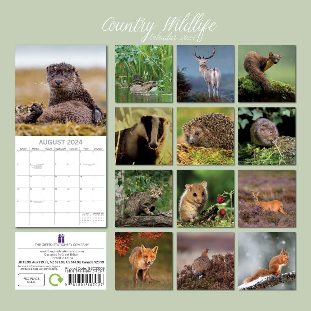 Country Wildlife 2024 Wall Calendar First Alternate Image width=&quot;1000&quot; height=&quot;1000&quot;