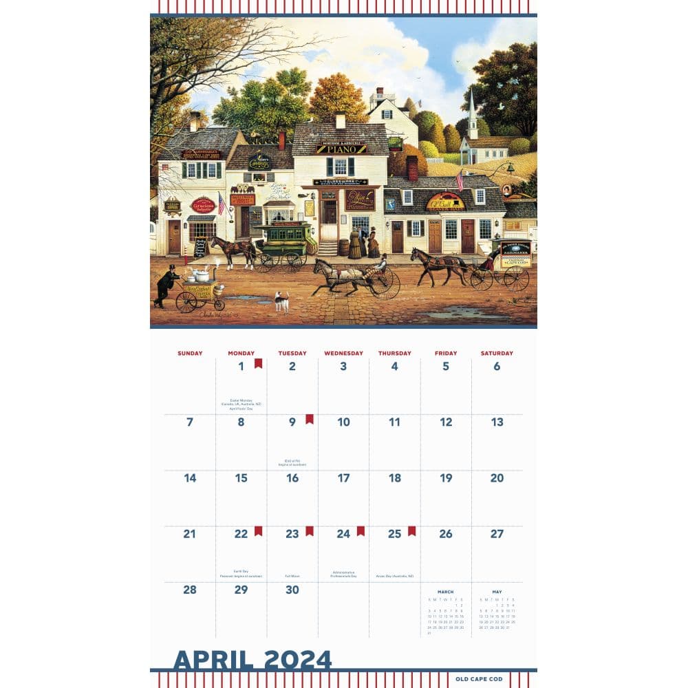 Wysocki Americana 2024 Wall Calendar