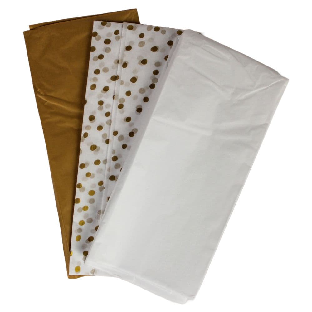 Gold Dots Tissue Paper - 8 Count Third Alternate Image