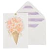 image Floral in Sugar Cone with Vellum Birthday Card Main Product Image width=&quot;1000&quot; height=&quot;1000&quot;