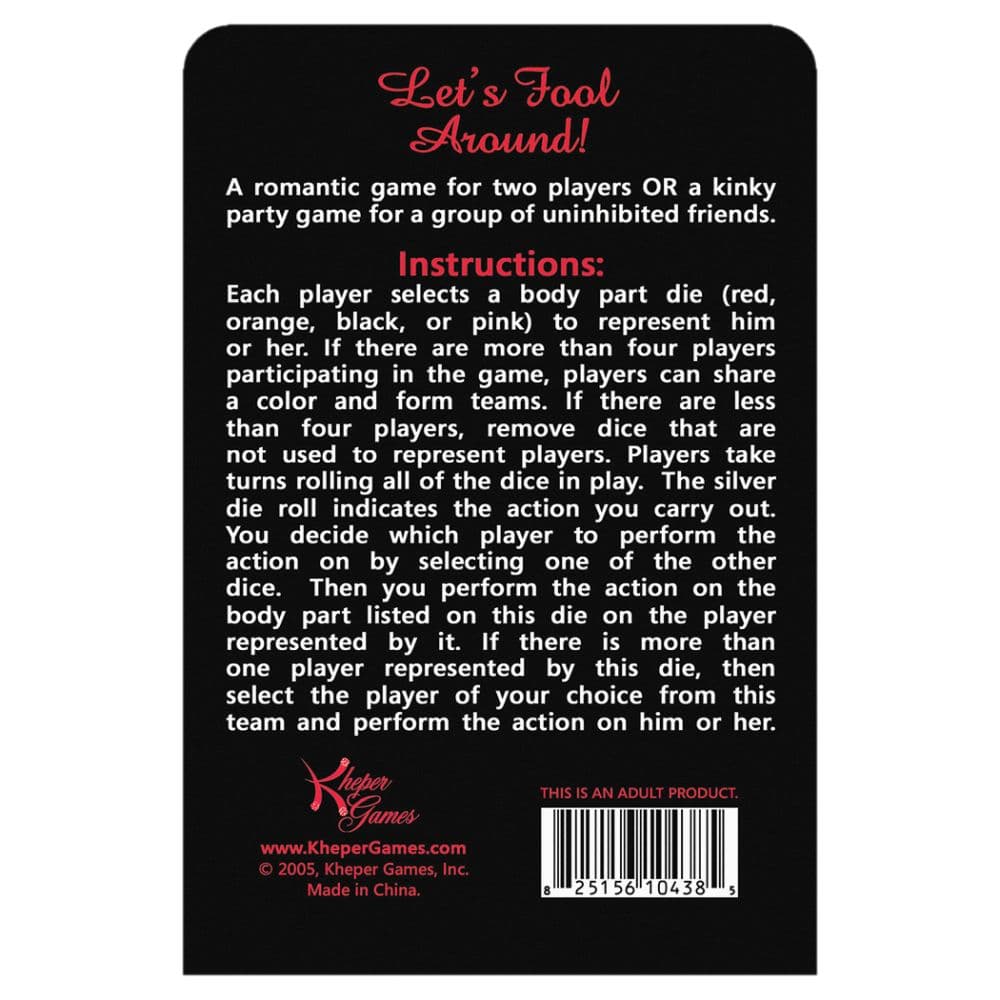 Lets Fool Around Dice First Alternate Image