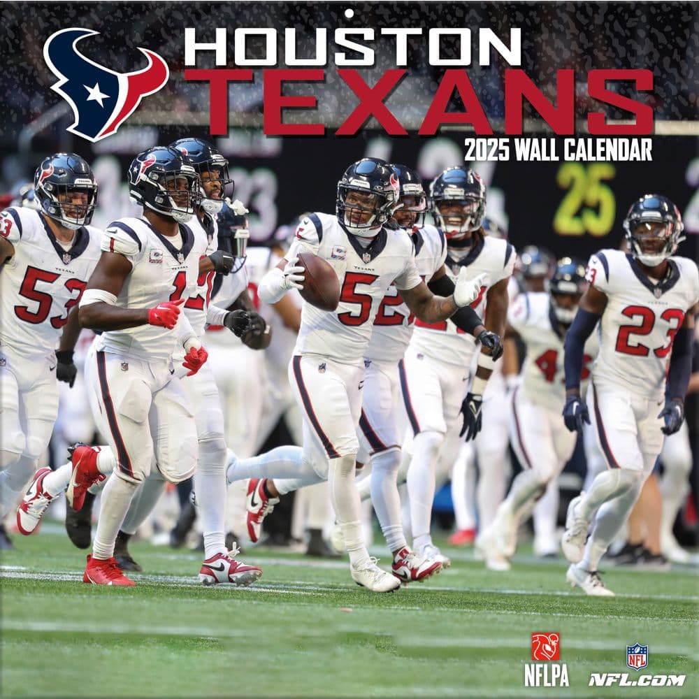 NFL Houston Texans 2025 Wall Calendar