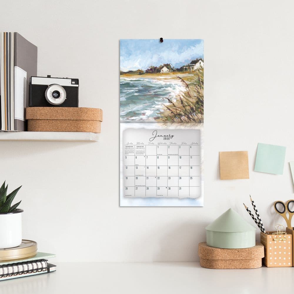 Coastal Shores by Susan Winget 2025 Mini Wall Calendar Fourth Alternate Image width="1000" height="1000"