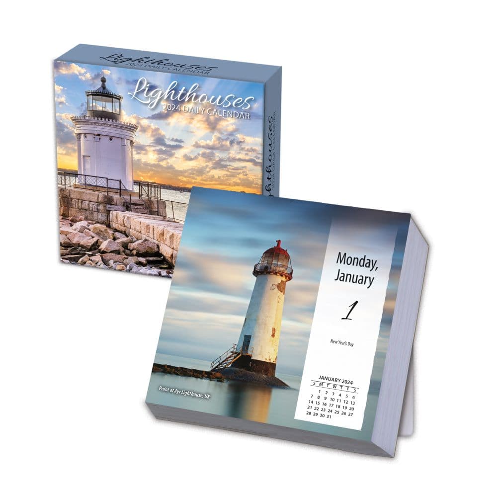 Lighthouses 2024 Desk Calendar First Alternate Image width=&quot;1000&quot; height=&quot;1000&quot;