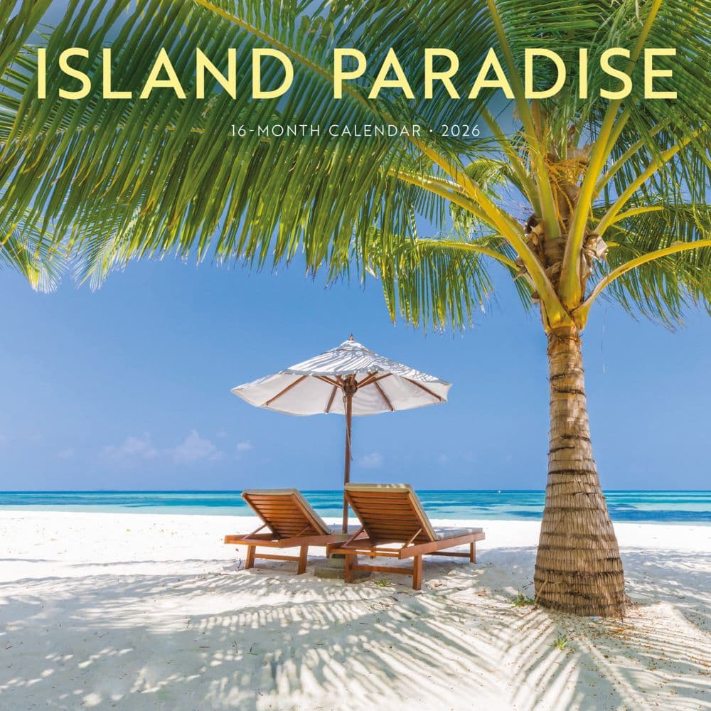 Island Paradise 2026 Wall Calendar  Main Image