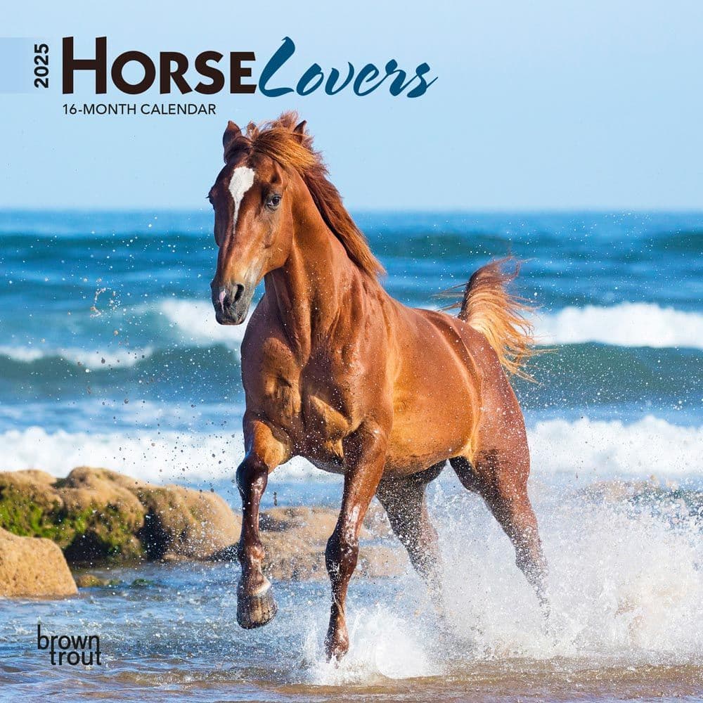 Horses 2025 Mini Wall Calendar