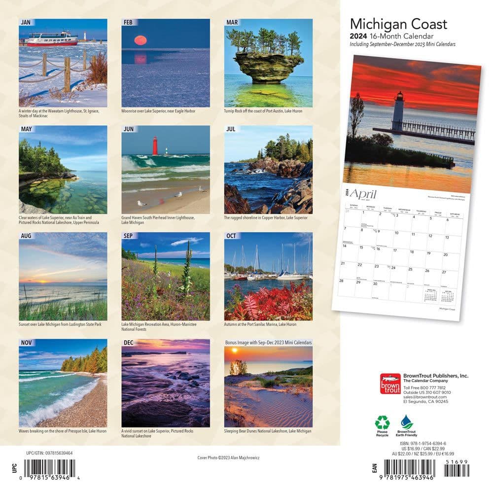Michigan Coast 2024 Wall Calendar First Alternate  Image width=&quot;1000&quot; height=&quot;1000&quot;