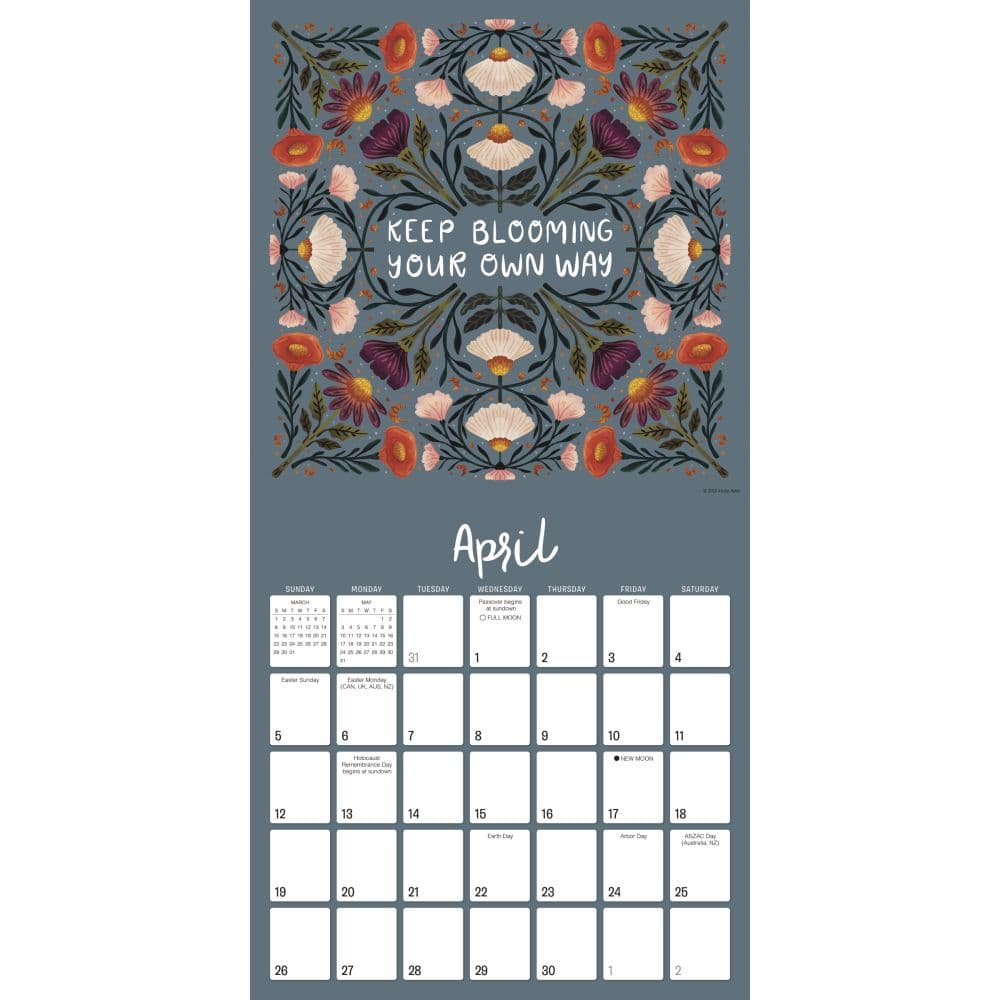 Nature and Hope By Kristin Heldt 2026 Wall Calendar Third Alternate Image