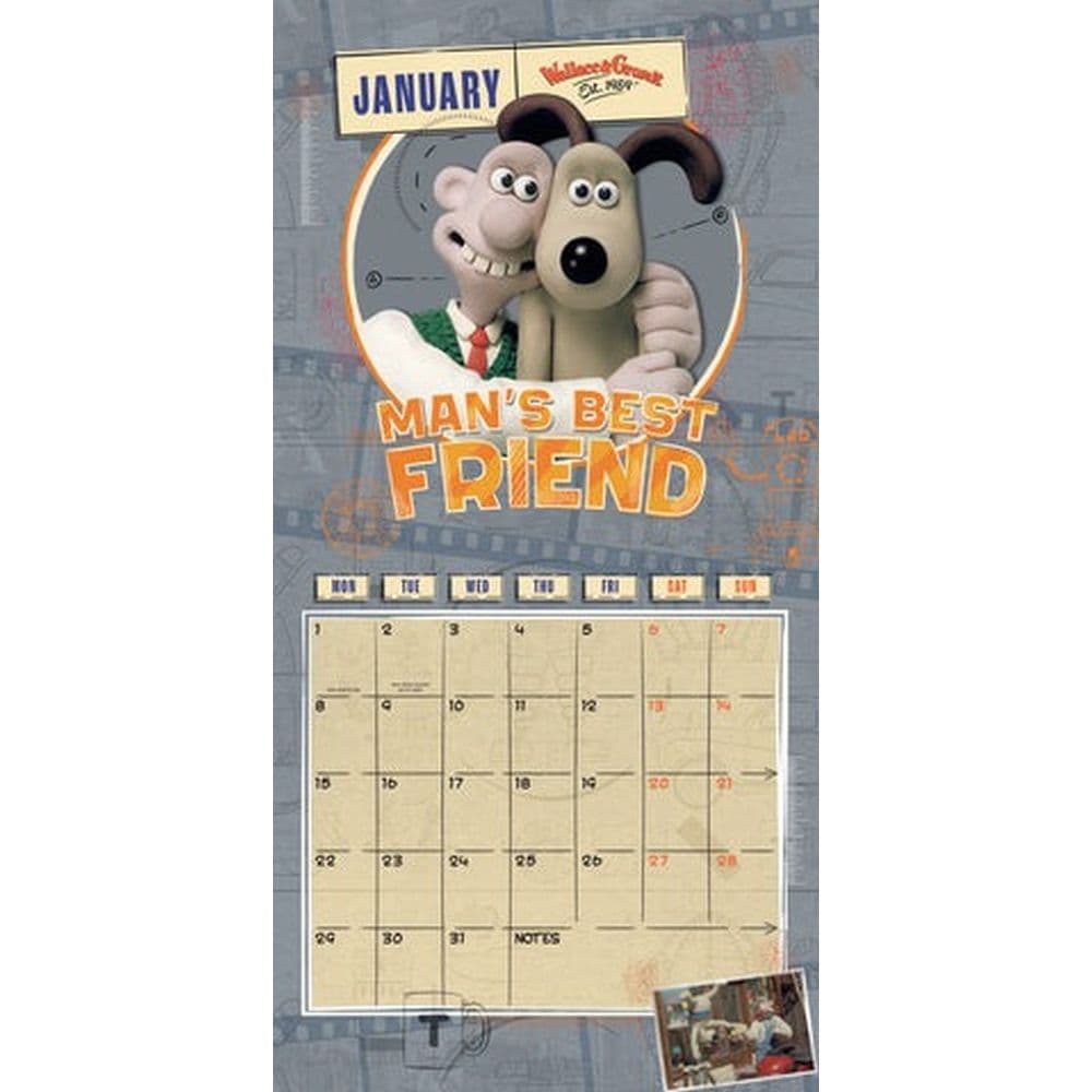 Wallace And Gromit 2024 Wall Calendar